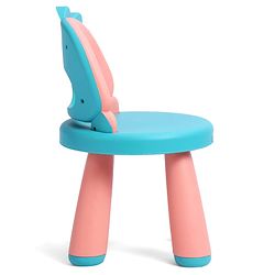 Babyhug Baby High Quality Study Chair With Face Print Design - Pink| Strong & Durable Chair| Indoor & Outdoor Use| Home & Classroom| Easy to Assemble| Convert to Stool