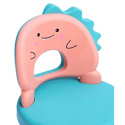 Babyhug Baby High Quality Study Chair With Face Print Design - Pink| Strong & Durable Chair| Indoor & Outdoor Use| Home & Classroom| Easy to Assemble| Convert to Stool