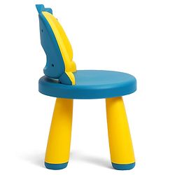 Babyhug Baby High Quality Study Chair With Face Print Design - Yellow| Strong & Durable Chair| Indoor & Outdoor Use| Home & Classroom| Easy to Assemble| Convert to Stool