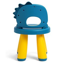 Babyhug Baby High Quality Study Chair With Face Print Design - Yellow| Strong & Durable Chair| Indoor & Outdoor Use| Home & Classroom| Easy to Assemble| Convert to Stool