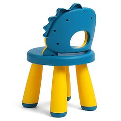 Babyhug Baby High Quality Study Chair With Face Print Design - Yellow| Strong & Durable Chair| Indoor & Outdoor Use| Home & Classroom| Easy to Assemble| Convert to Stool