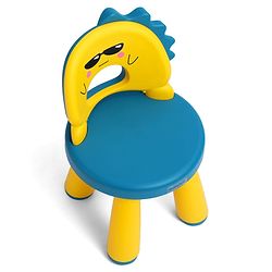 Babyhug Baby High Quality Study Chair With Face Print Design - Yellow| Strong & Durable Chair| Indoor & Outdoor Use| Home & Classroom| Easy to Assemble| Convert to Stool