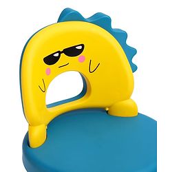 Babyhug Baby High Quality Study Chair With Face Print Design - Yellow| Strong & Durable Chair| Indoor & Outdoor Use| Home & Classroom| Easy to Assemble| Convert to Stool