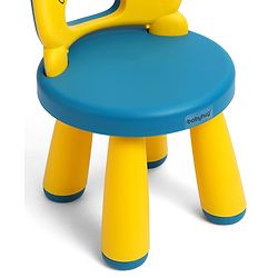 Babyhug Baby High Quality Study Chair With Face Print Design - Yellow| Strong & Durable Chair| Indoor & Outdoor Use| Home & Classroom| Easy to Assemble| Convert to Stool