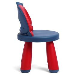 Babyhug Baby High Quality Study Chair With Face Print Design - Pink| Strong & Durable Chair| Indoor & Outdoor Use| Home & Classroom| Easy to Assemble| Convert to Stool