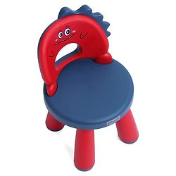 Babyhug Baby High Quality Study Chair With Face Print Design - Pink| Strong & Durable Chair| Indoor & Outdoor Use| Home & Classroom| Easy to Assemble| Convert to Stool