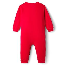 Babyhug 100% Cotton Interlock Knit Full Sleeves Romper with Stripe & Dino Print Pack of 2 - Red White Blue