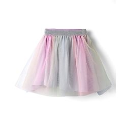 Babyhug Disney Single Jersey Knit Half Drop Shoulder Sleeves Top & Skirt Set With Disney Princess Graphics - Pink