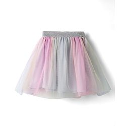 Babyhug Disney Single Jersey Knit Half Drop Shoulder Sleeves Top & Skirt Set With Disney Princess Graphics - Pink