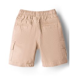 Babyhug Cotton Woven Half Sleeves Striped Shirt & Shorts Set - Beige