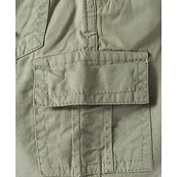 Babyhug Cotton Knit Half Sleeves Shirt and Shorts Sets with Tropical Print - Olive Green & White