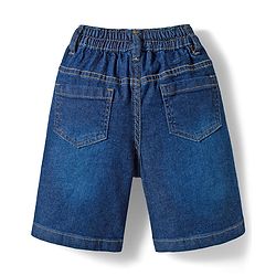Babyhug Cotton Woven Half Sleeves Striped Shirt & Shorts Set - Blue