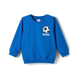 Babyhug Cotton Knit Full Sleeves Sweatshirts With Football Print Pack of 2 - Multicolor