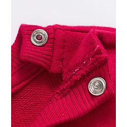 Babyhug Cotton Knit Full Sleeves Pullover Sweatshirt with Text Graphics Pack of 2 - Red & Blue
