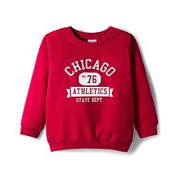 Babyhug Cotton Knit Full Sleeves Pullover Sweatshirt with Text Graphics Pack of 2 - Red & Blue