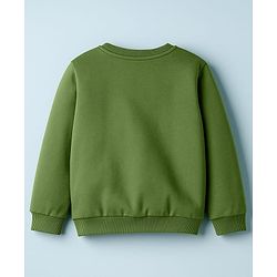 Babyhug Cotton Knit Full Sleeves Striped Sweatshirts with Mountain Graphic Pack of 2 - Yellow & Green