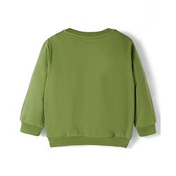 Babyhug Cotton Knit Full Sleeves Sweatshirts with Lion Print Pack of 2 - Brown & Olive Green