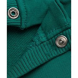 Babyhug Cotton Knit Full Sleeves Sweatshirt Animal Graphics - Dark Green