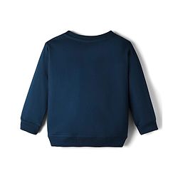 Babyhug Cotton Knit Full Sleeves Sweatshirt With Camping Graphics - Navy Blue