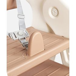 Babyhug Convertible High Chair and Foldable Standing Stool - Brown| Dining Chair| Adjustable Height| Removable Food Tray| Safety Fence| Step Stool| Tool Free Assembly