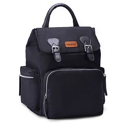 Babyhug SmartNest Multifunctional Diaper Backpack  Black| Water-Resistant| Spacious Compartments|  Ergonomic Shoulder Straps & Stylish Design for Parents