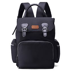 Babyhug SmartNest Multifunctional Diaper Backpack  Black| Water-Resistant| Spacious Compartments|  Ergonomic Shoulder Straps & Stylish Design for Parents