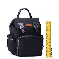 Babyhug SmartNest Multifunctional Diaper Backpack  Black| Water-Resistant| Spacious Compartments|  Ergonomic Shoulder Straps & Stylish Design for Parents