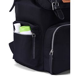 Babyhug SmartNest Multifunctional Diaper Backpack  Black| Water-Resistant| Spacious Compartments|  Ergonomic Shoulder Straps & Stylish Design for Parents