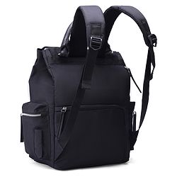 Babyhug SmartNest Multifunctional Diaper Backpack  Black| Water-Resistant| Spacious Compartments|  Ergonomic Shoulder Straps & Stylish Design for Parents