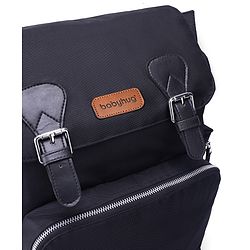 Babyhug SmartNest Multifunctional Diaper Backpack  Black| Water-Resistant| Spacious Compartments|  Ergonomic Shoulder Straps & Stylish Design for Parents