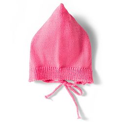 Babyhug Knitted Full Sleeves Front Open Solid Sweater Set With Cap & Mittens - Pink