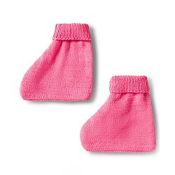 Babyhug Knitted Full Sleeves Front Open Solid Sweater Set With Cap & Mittens - Pink
