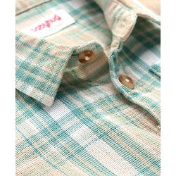 Babyhug Cotton Woven Full Sleeves Checkered Shirt - Multicolour