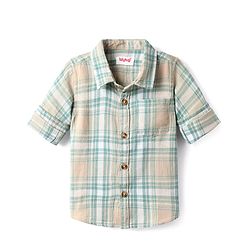 Babyhug Cotton Woven Full Sleeves Checkered Shirt - Multicolour