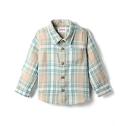 Babyhug Cotton Woven Full Sleeves Checkered Shirt - Multicolour