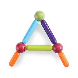 Babyhug Magnetic Colorful Sticks - 64 Pieces| Montessori Learning| Learning Building Activity & Educational Toy| for 3+ Year Kids| Creative Gifting| Unlimited Play| Child Safe Material| BIS Certified