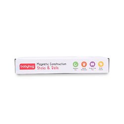 Babyhug Magnetic Colorful Sticks - 64 Pieces| Montessori Learning| Learning Building Activity & Educational Toy| for 3+ Year Kids| Creative Gifting| Unlimited Play| Child Safe Material| BIS Certified