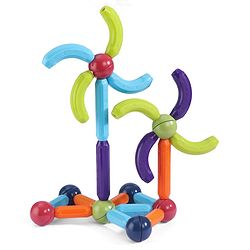 Babyhug Magnetic Colorful Sticks -52 Pieces| Montessori Learning| Learning Building Activity & Educational Toy| for 3+ Year Kids| Creative Gifting| Unlimited Play| Child Safe Material| BIS Certified