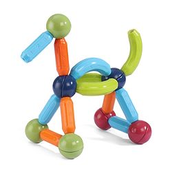 Babyhug Magnetic Colorful Sticks -52 Pieces| Montessori Learning| Learning Building Activity & Educational Toy| for 3+ Year Kids| Creative Gifting| Unlimited Play| Child Safe Material| BIS Certified