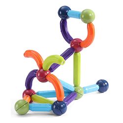 Babyhug Magnetic Colorful Sticks -52 Pieces| Montessori Learning| Learning Building Activity & Educational Toy| for 3+ Year Kids| Creative Gifting| Unlimited Play| Child Safe Material| BIS Certified