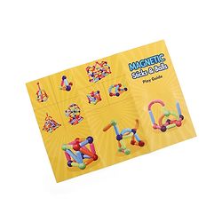 Babyhug Magnetic Colorful Sticks -52 Pieces| Montessori Learning| Learning Building Activity & Educational Toy| for 3+ Year Kids| Creative Gifting| Unlimited Play| Child Safe Material| BIS Certified