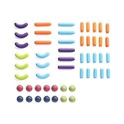 Babyhug Magnetic Colorful Sticks -52 Pieces| Montessori Learning| Learning Building Activity & Educational Toy| for 3+ Year Kids| Creative Gifting| Unlimited Play| Child Safe Material| BIS Certified
