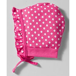Babyhug 100% Cotton Interlock Knit Caps With Floral Print Pack Of 2 Pink & Light Green - Diameter 9.5 cm