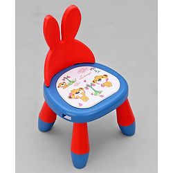 Babyhug Kids Feeding Chair with Removable Food Tray| Easy Assembly| Home & Classroom Use| Ideal for Indoor & Outdoor|  Soft Seat| Home & Classroom Use| Comfortable Backrest| Dining Chair - Red & Blue