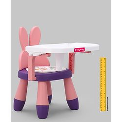 Babyhug Kids Feeding Chair with Removable Food Tray| Easy Assembly| Home & Classroom Use| Ideal for Indoor & Outdoor|  Soft Seat| Home & Classroom Use| Comfortable Backrest| Dining Chair - Red & Blue
