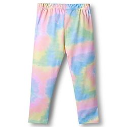 Babyhug Disney Lycra Knit Full Length Leggings With Minnie Mouse Graphics Pack of 3 - Pink & Light Green