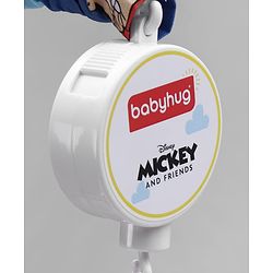 Babyhug Disney Mickey Musical Cot Mobile for Newborn & Toddlers| Crib Décor Toy| Rotating Figures & Gentle Music| Motor Skills & Visual Tracking| Stimulates Hearing| Baby Shower Gift | BIS Certified