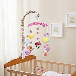 Babyhug Disney Mickey Musical Cot Mobile for Newborn & Toddlers| Crib Décor Toy| Rotating Figures & Gentle Music| Motor Skills & Visual Tracking| Stimulates Hearing| Baby Shower Gift | BIS Certified