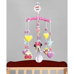 Babyhug Disney Mickey Musical Cot Mobile for Newborn & Toddlers| Crib Décor Toy| Rotating Figures & Gentle Music| Motor Skills & Visual Tracking| Stimulates Hearing| Baby Shower Gift | BIS Certified