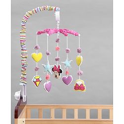 Babyhug Disney Mickey Musical Cot Mobile for Newborn & Toddlers| Crib Décor Toy| Rotating Figures & Gentle Music| Motor Skills & Visual Tracking| Stimulates Hearing| Baby Shower Gift | BIS Certified